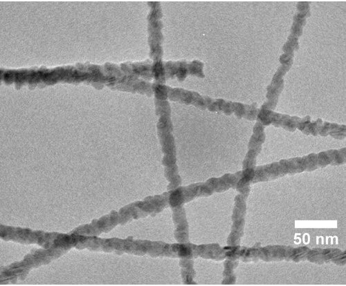 TEM Of Smooth CdSe-CdS Core-shell Nanowires.